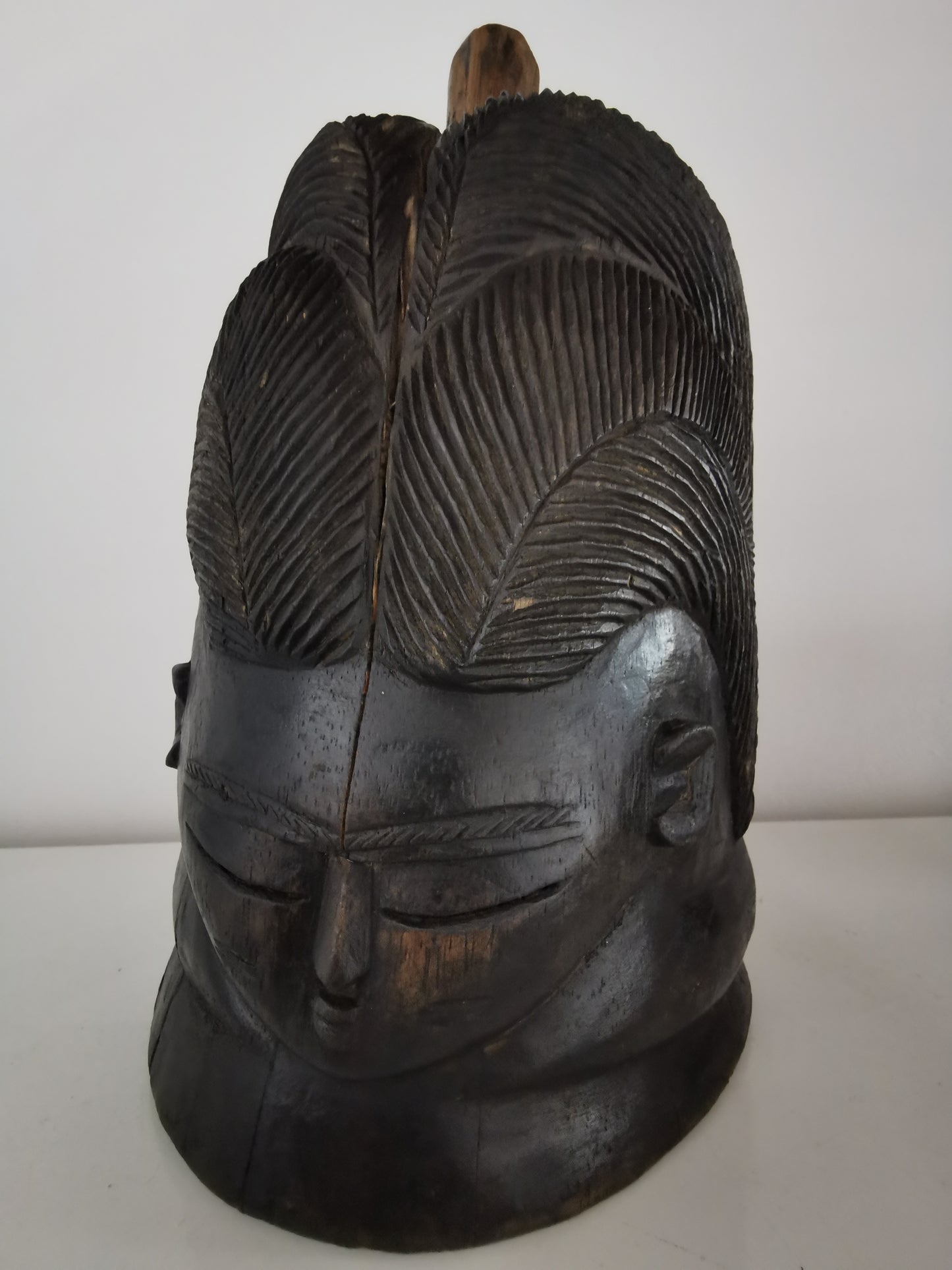 Mende Sowei Helmet Mask (ebonised)