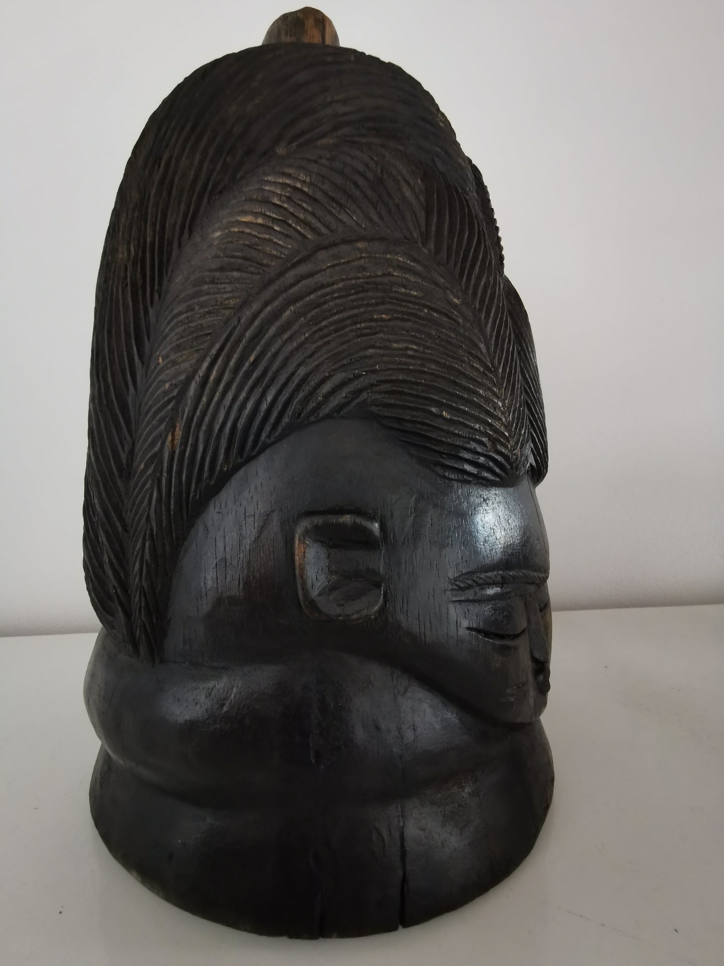 Mende Sowei Helmet Mask (ebonised)