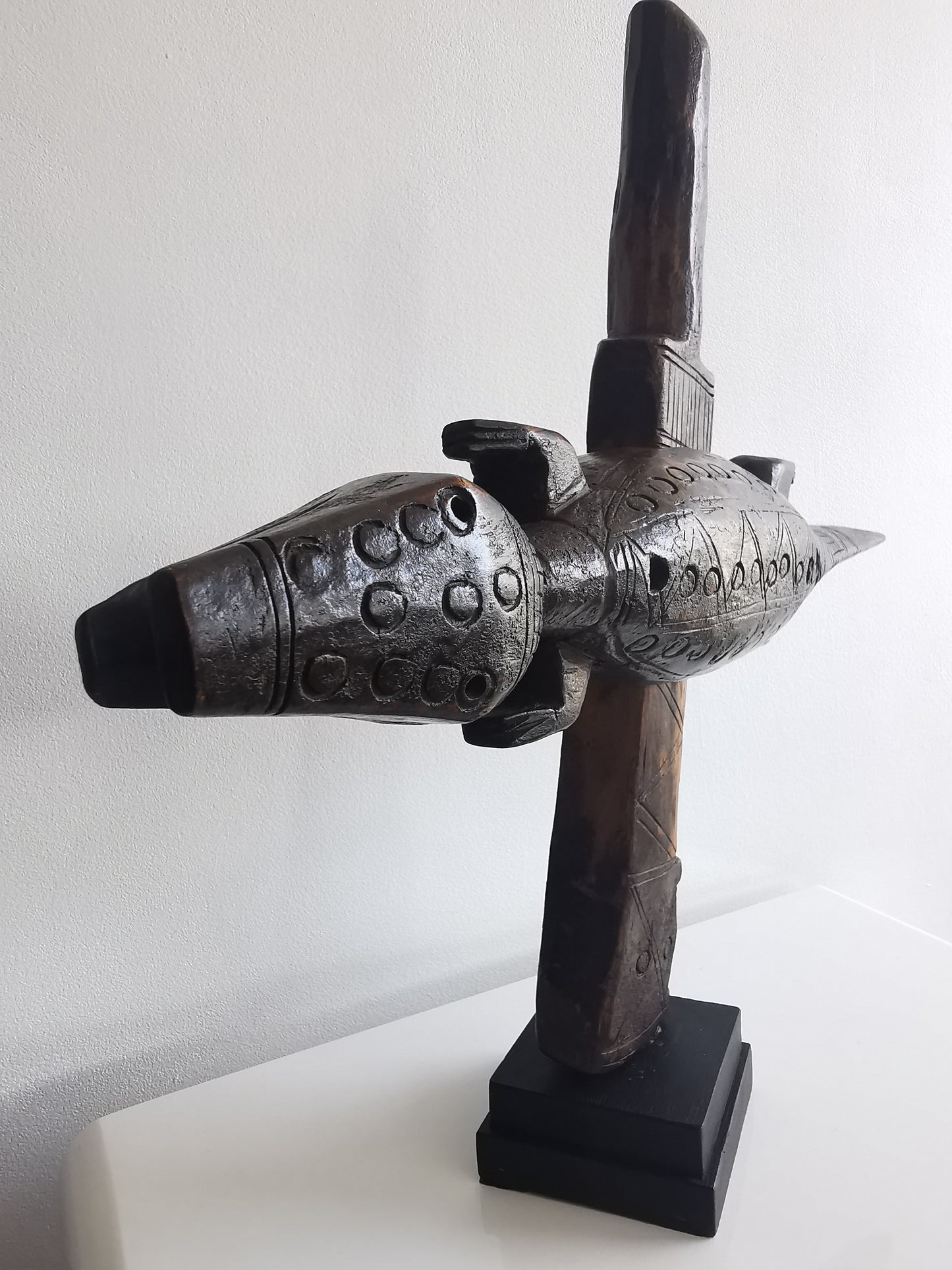 Dogon Granary Door Lock (Bò dágá) Crocodile shape