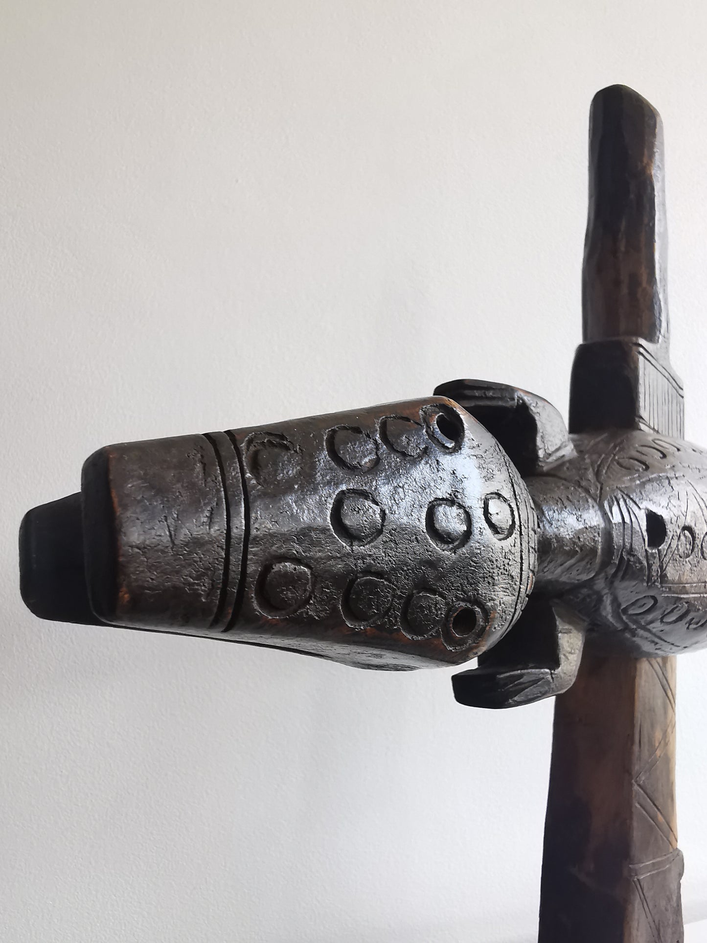 Dogon Granary Door Lock (Bò dágá) Crocodile shape