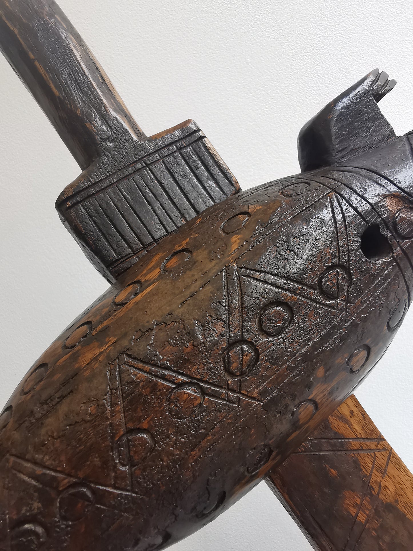 Dogon Granary Door Lock (Bò dágá) Crocodile shape