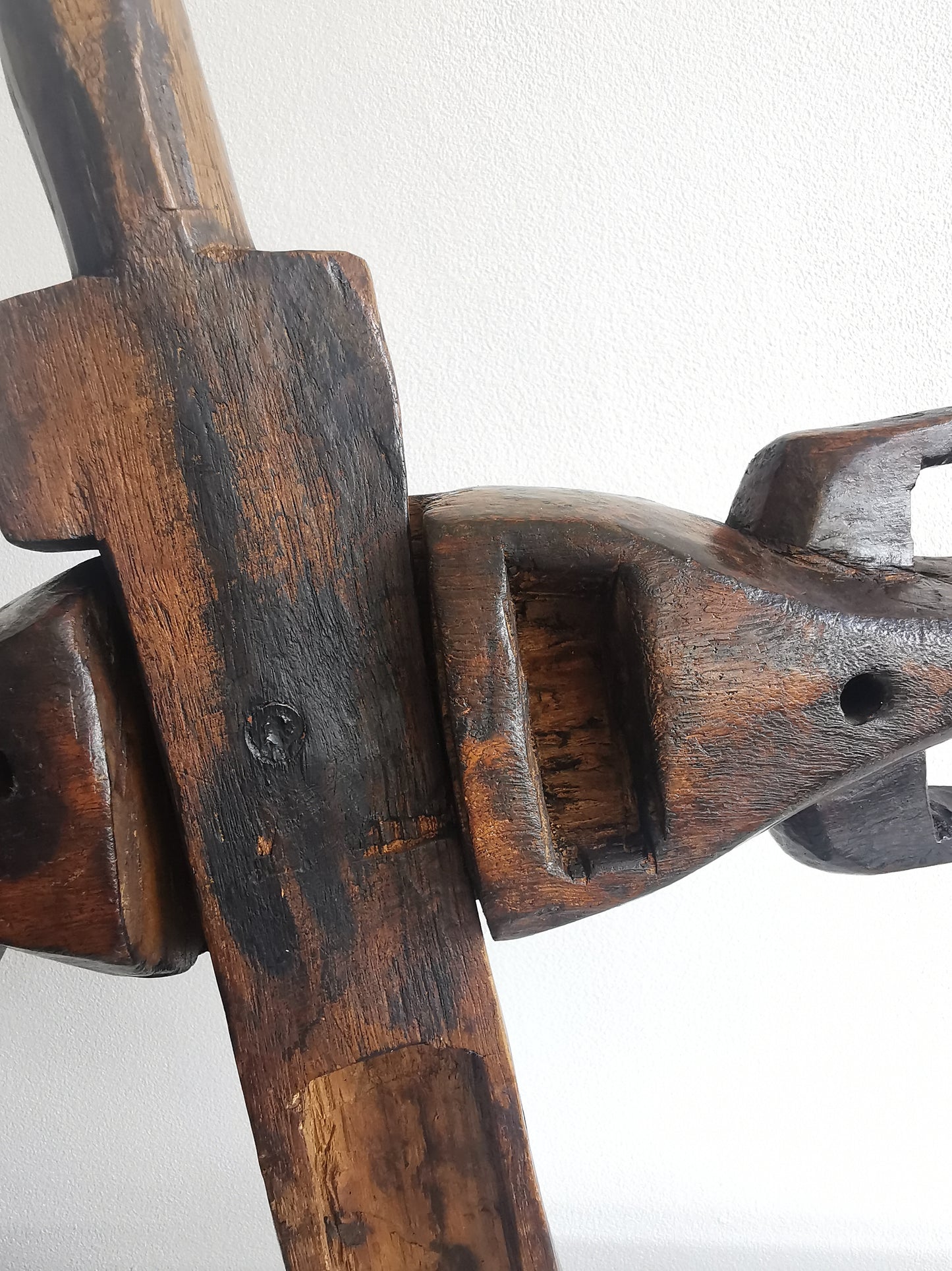 Dogon Granary Door Lock (Bò dágá) Crocodile shape