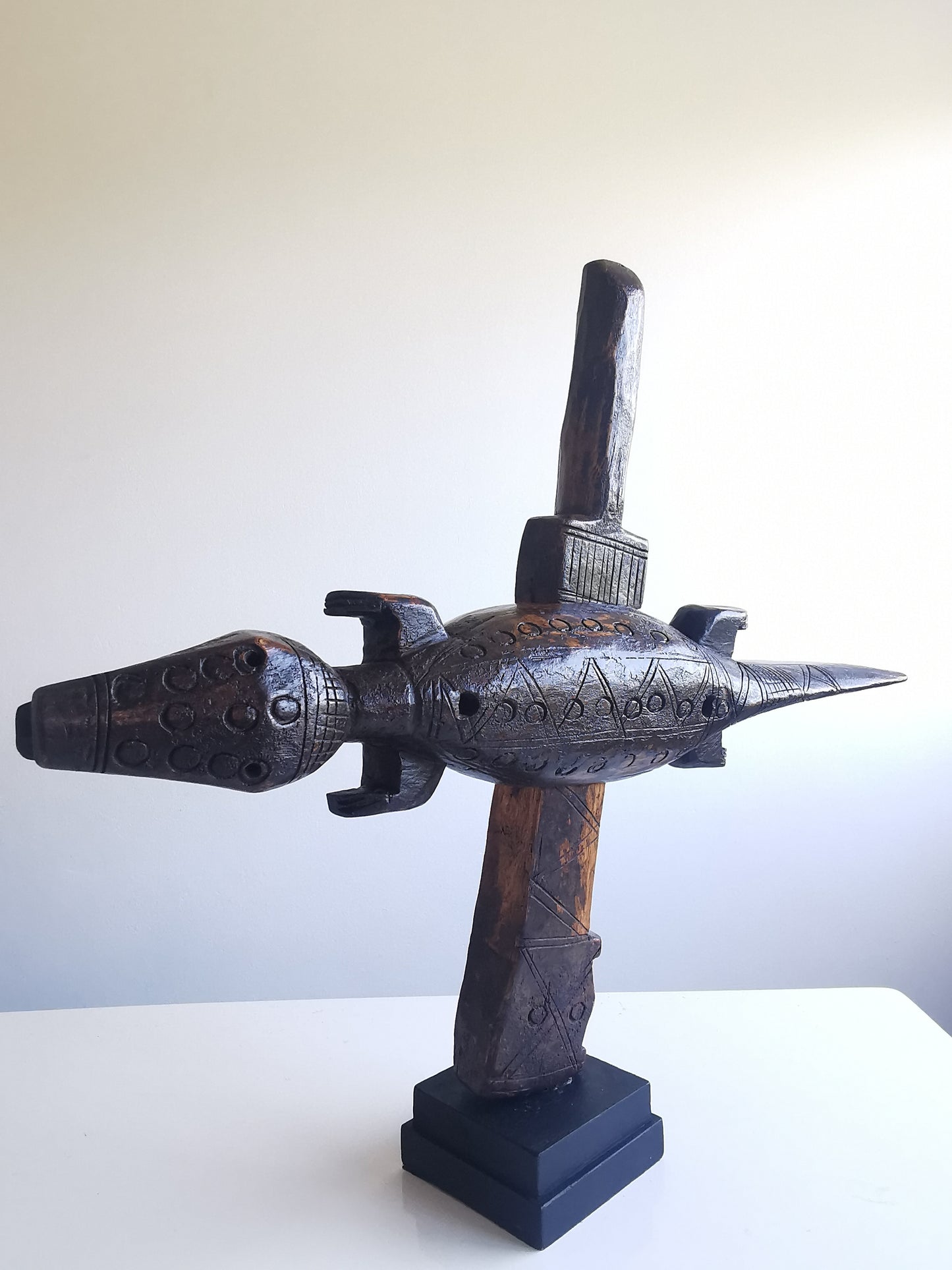 Dogon Granary Door Lock (Bò dágá) Crocodile shape