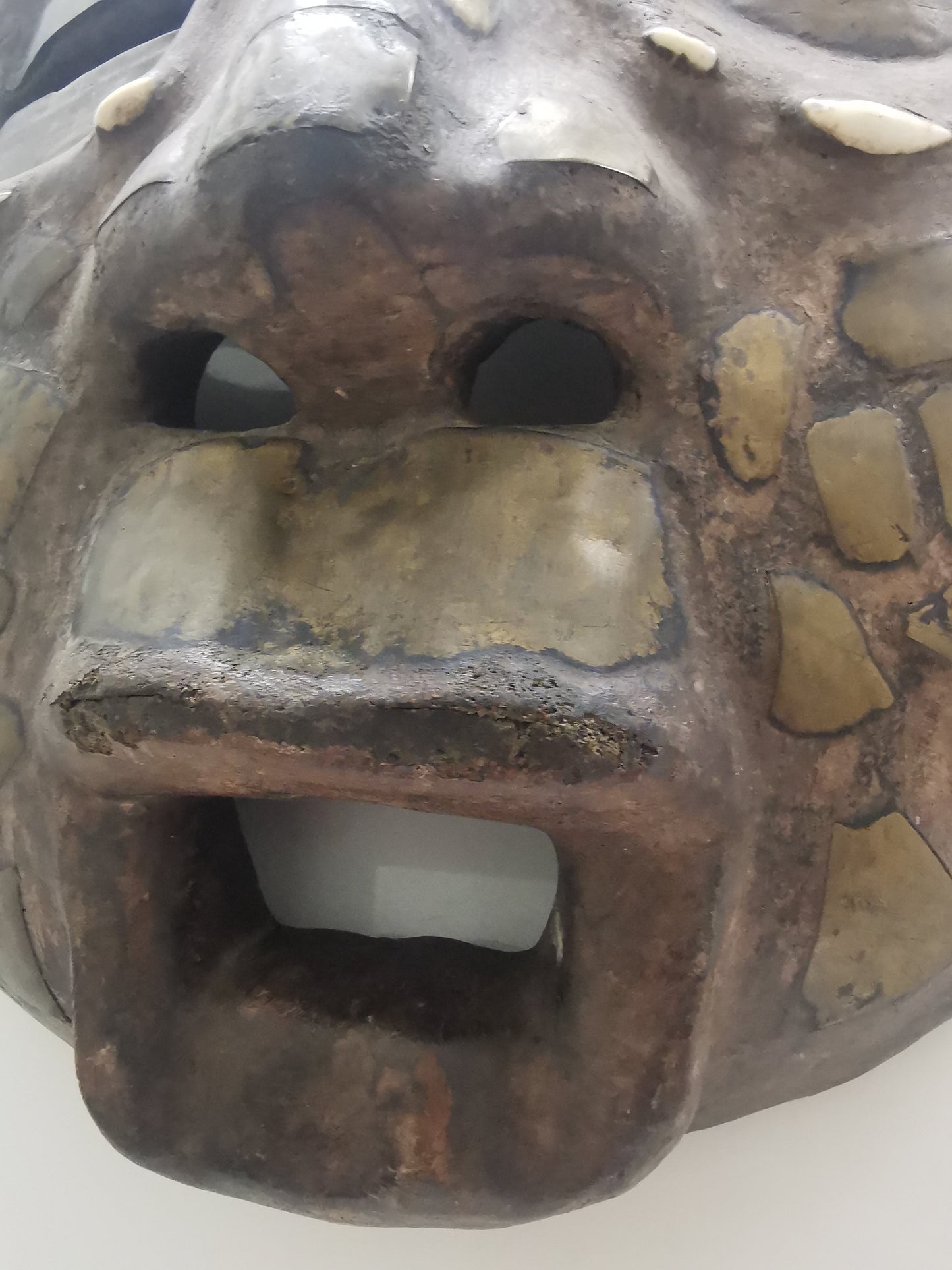 Ashanti Baluba Moon Mask with Copper