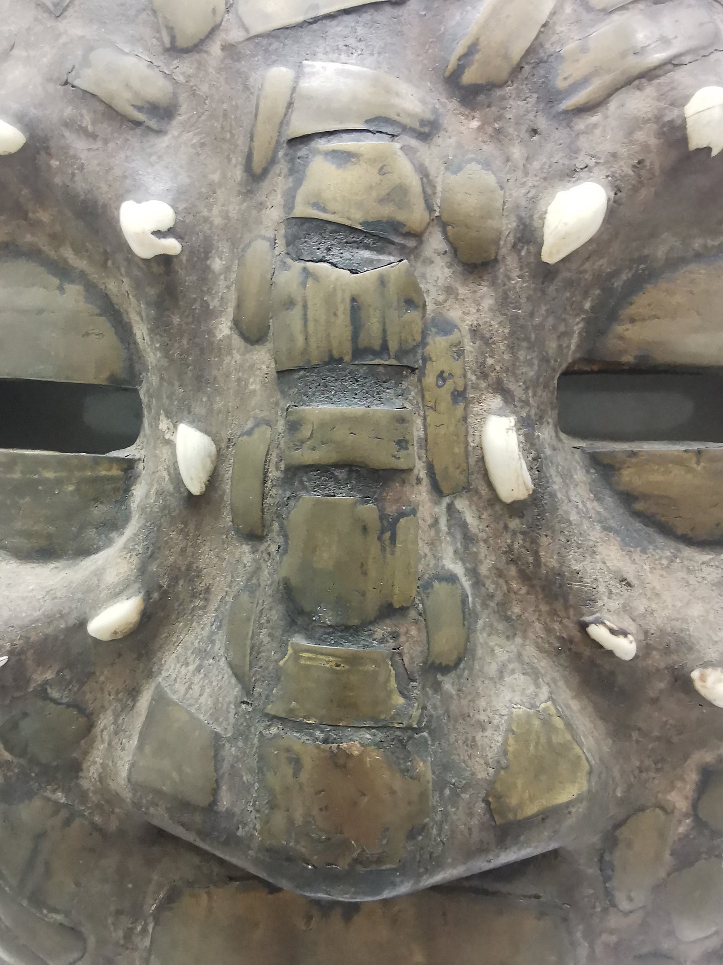 Ashanti Baluba Moon Mask with Copper