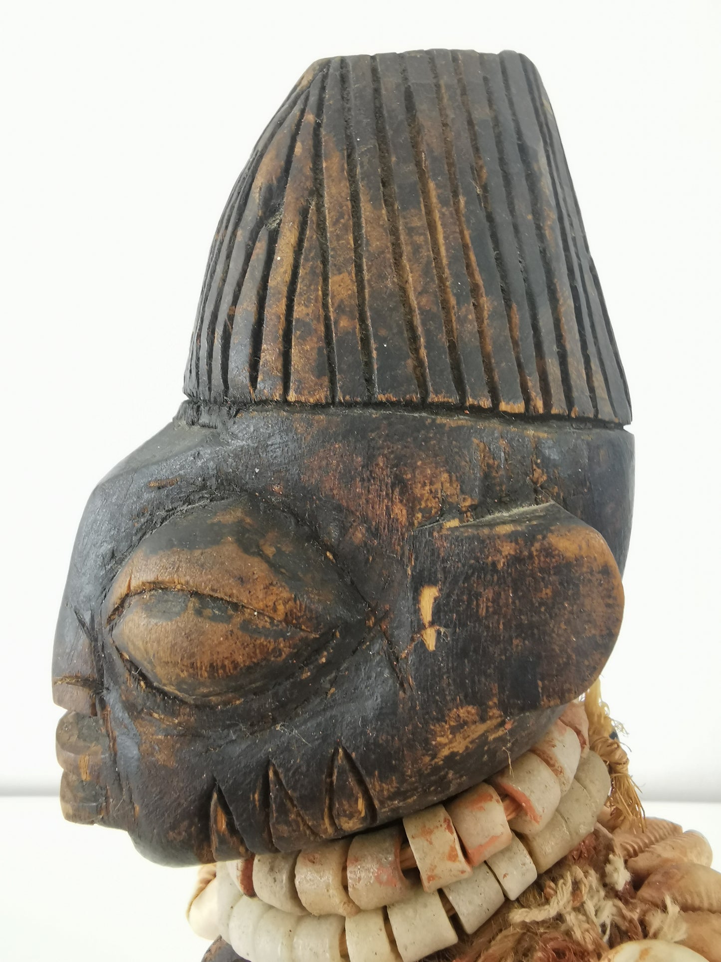 Yoruba Ibeji TwinFemale Figure with Cowrie Cloak, Nigeria