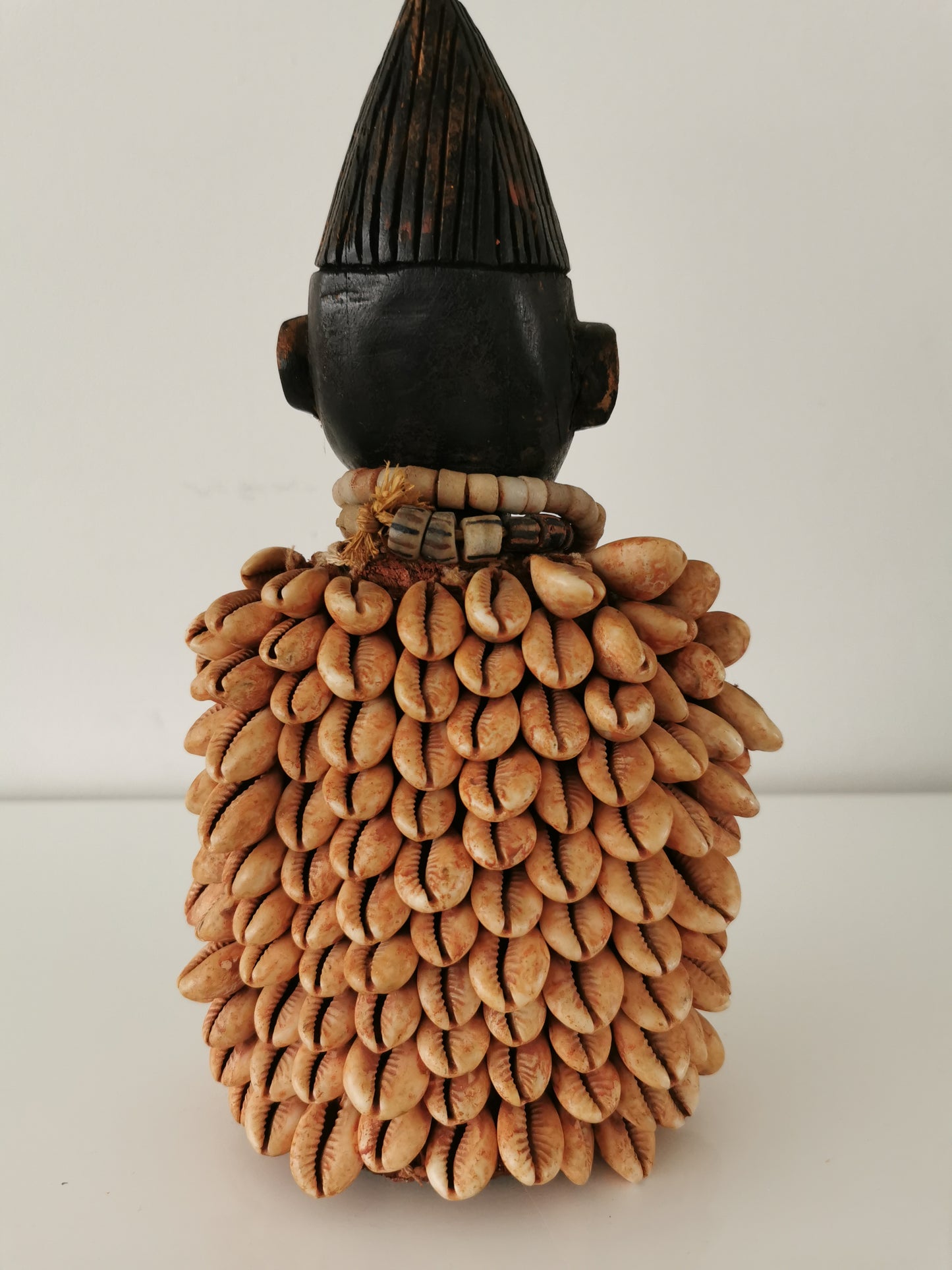 Yoruba Ibeji TwinFemale Figure with Cowrie Cloak, Nigeria