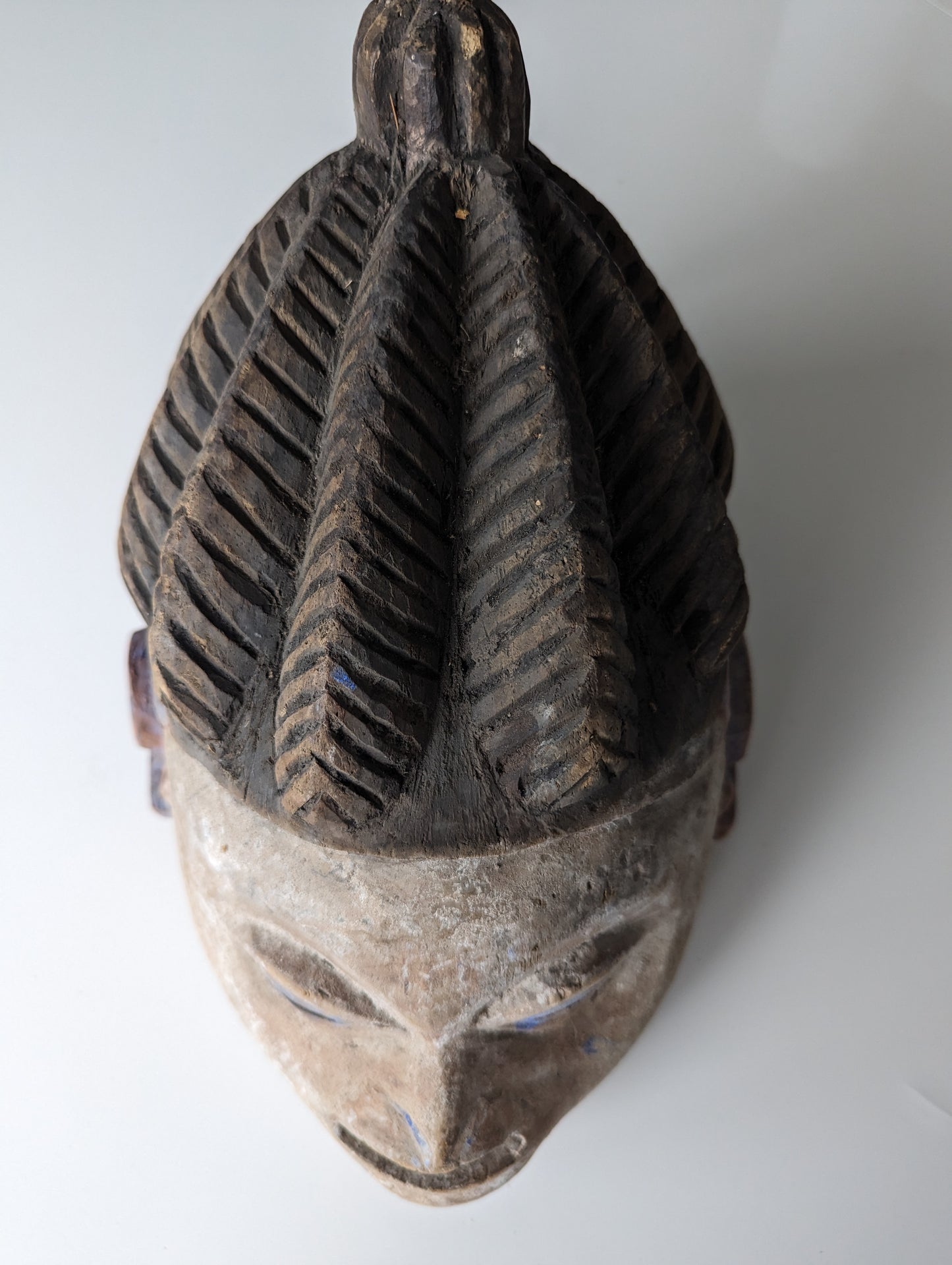 Top view of Yoruba Gelede Mask