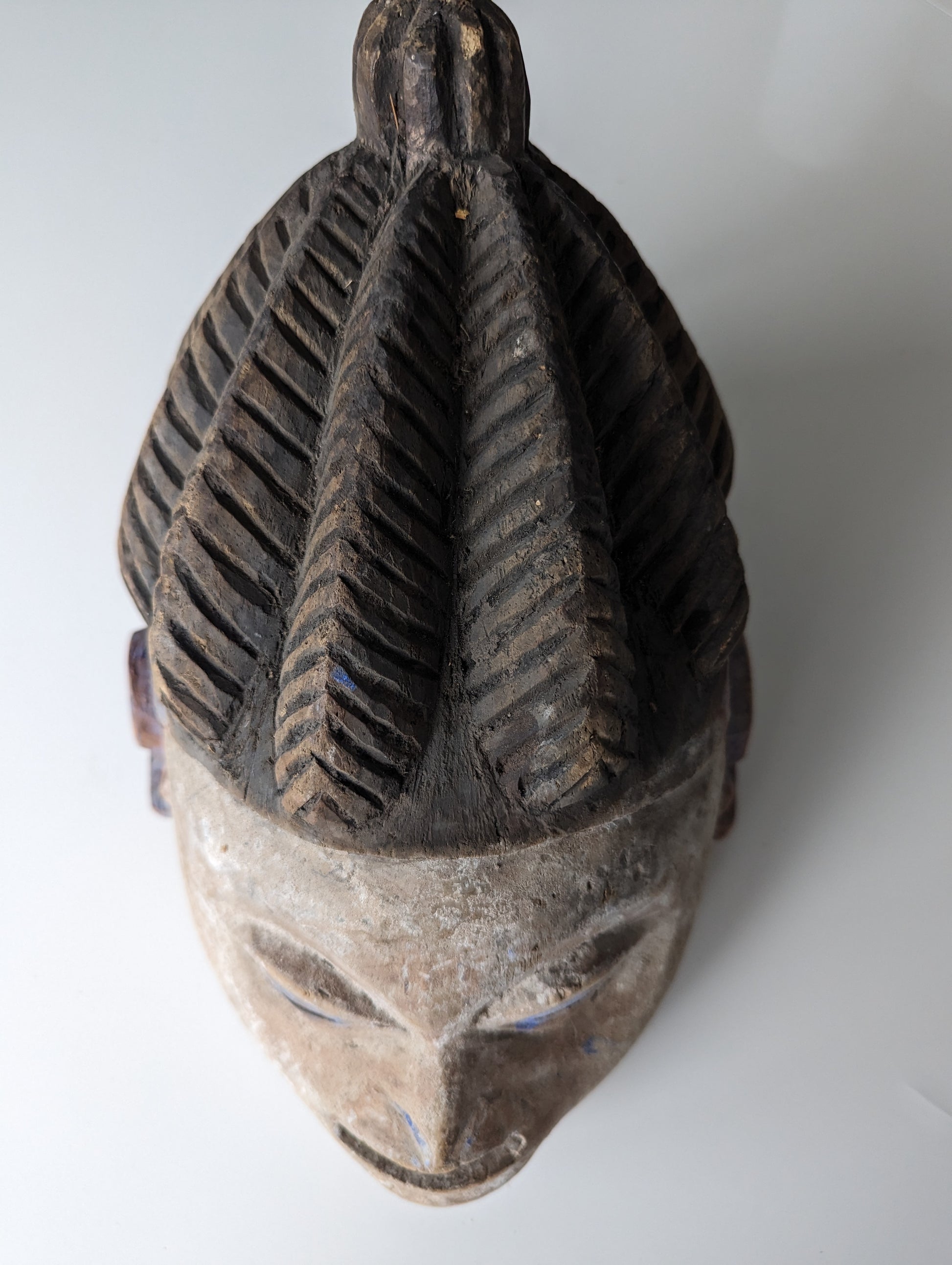 Top view of Yoruba Gelede Mask