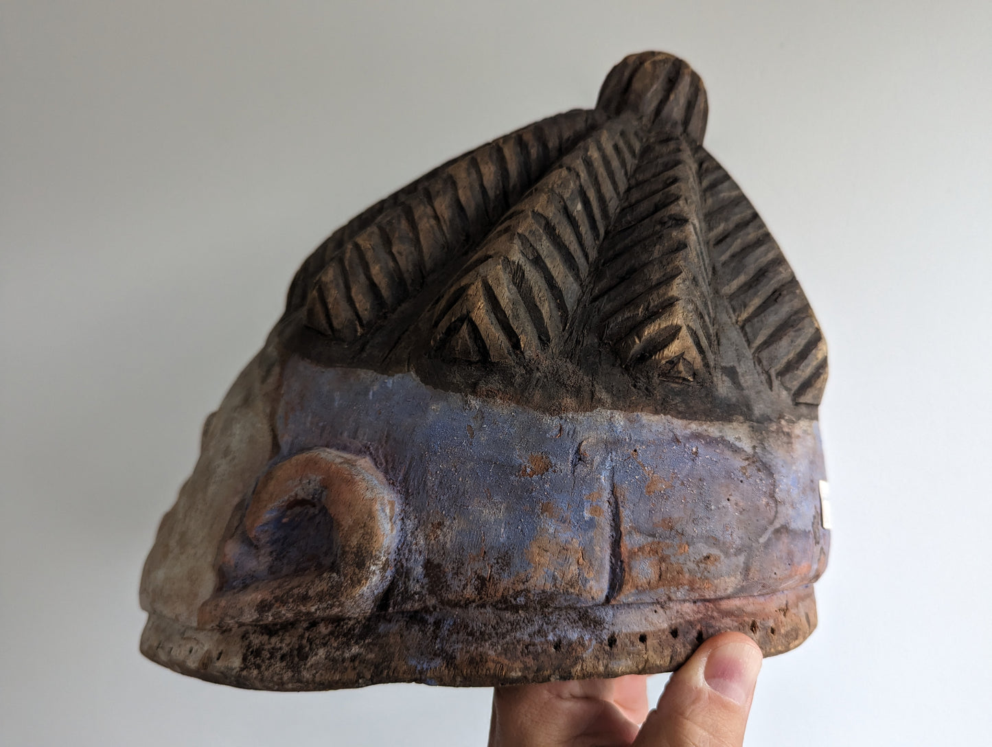 Back view of Yoruba Gelede Mask