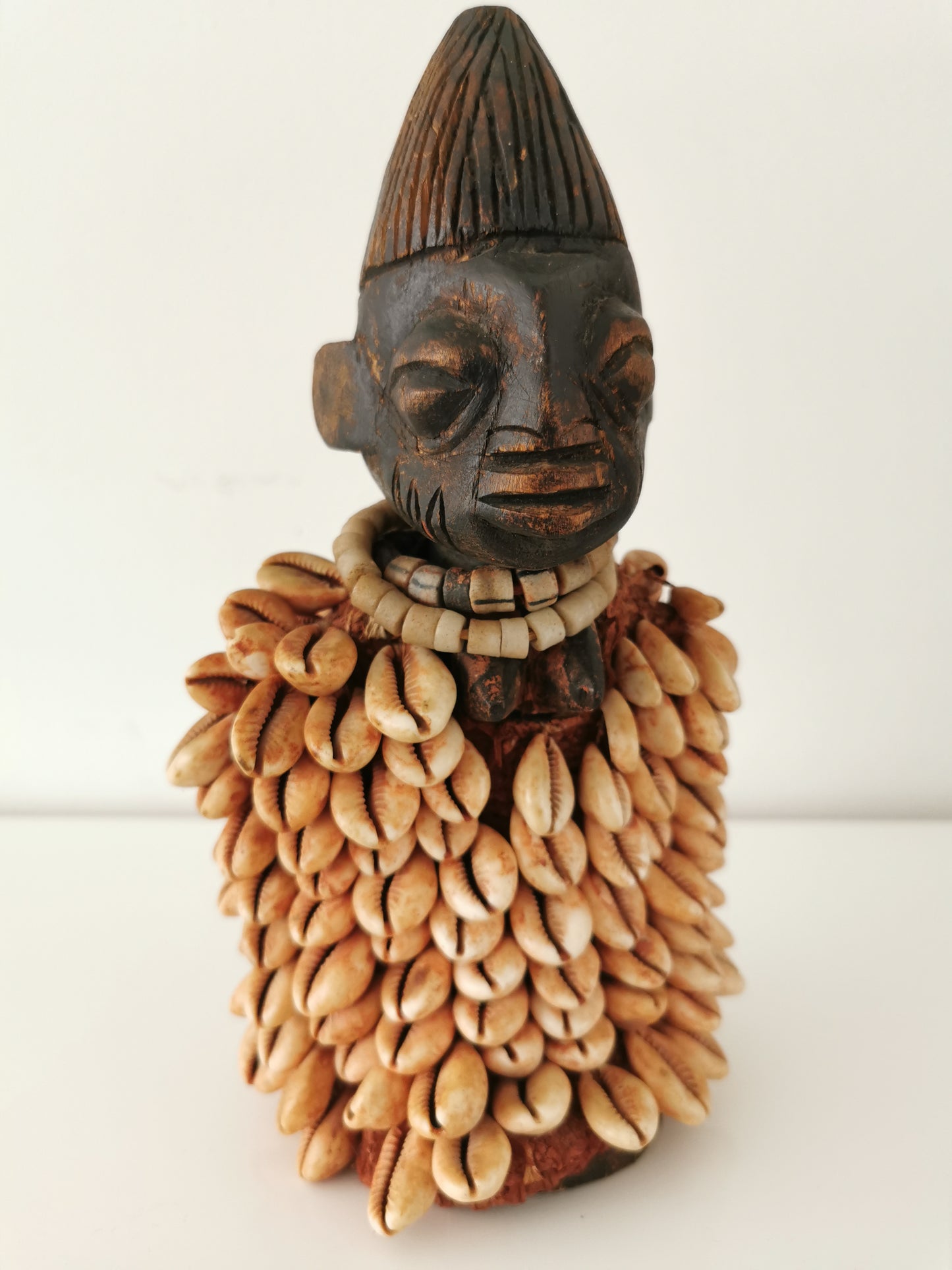 Yoruba Ibeji TwinFemale Figure with Cowrie Cloak