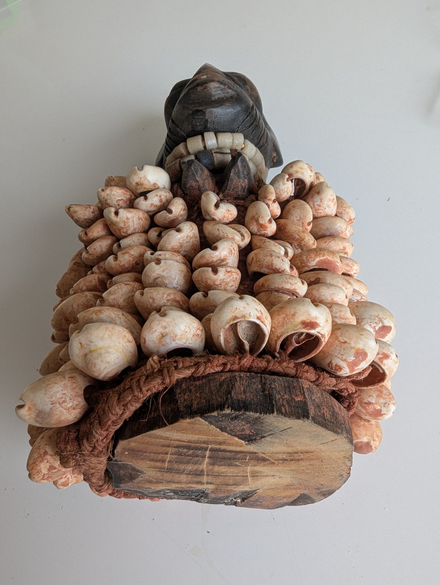Yoruba Ibeji Twin Female Figure with Cowrie Cloak, Nigeria