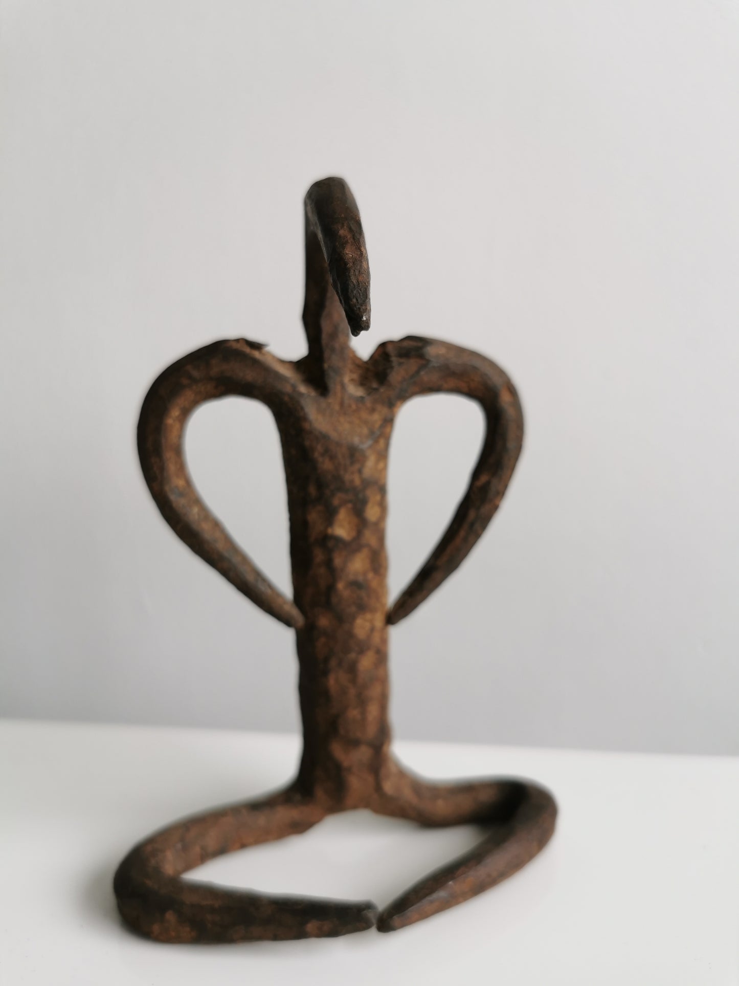 Lobi Zoomorphic Figure, Black Iron