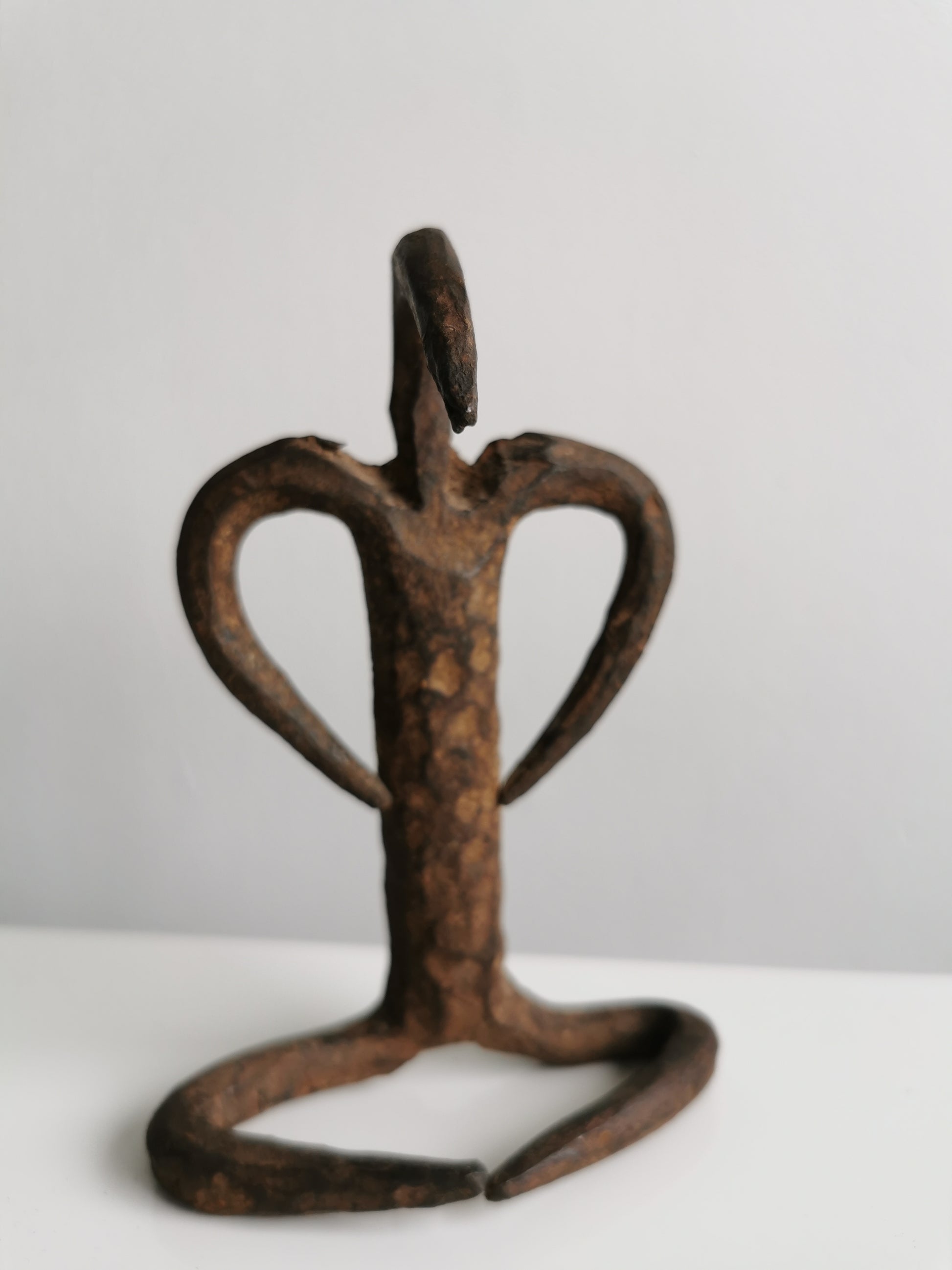 Lobi Zoomorphic Figure, Black Iron