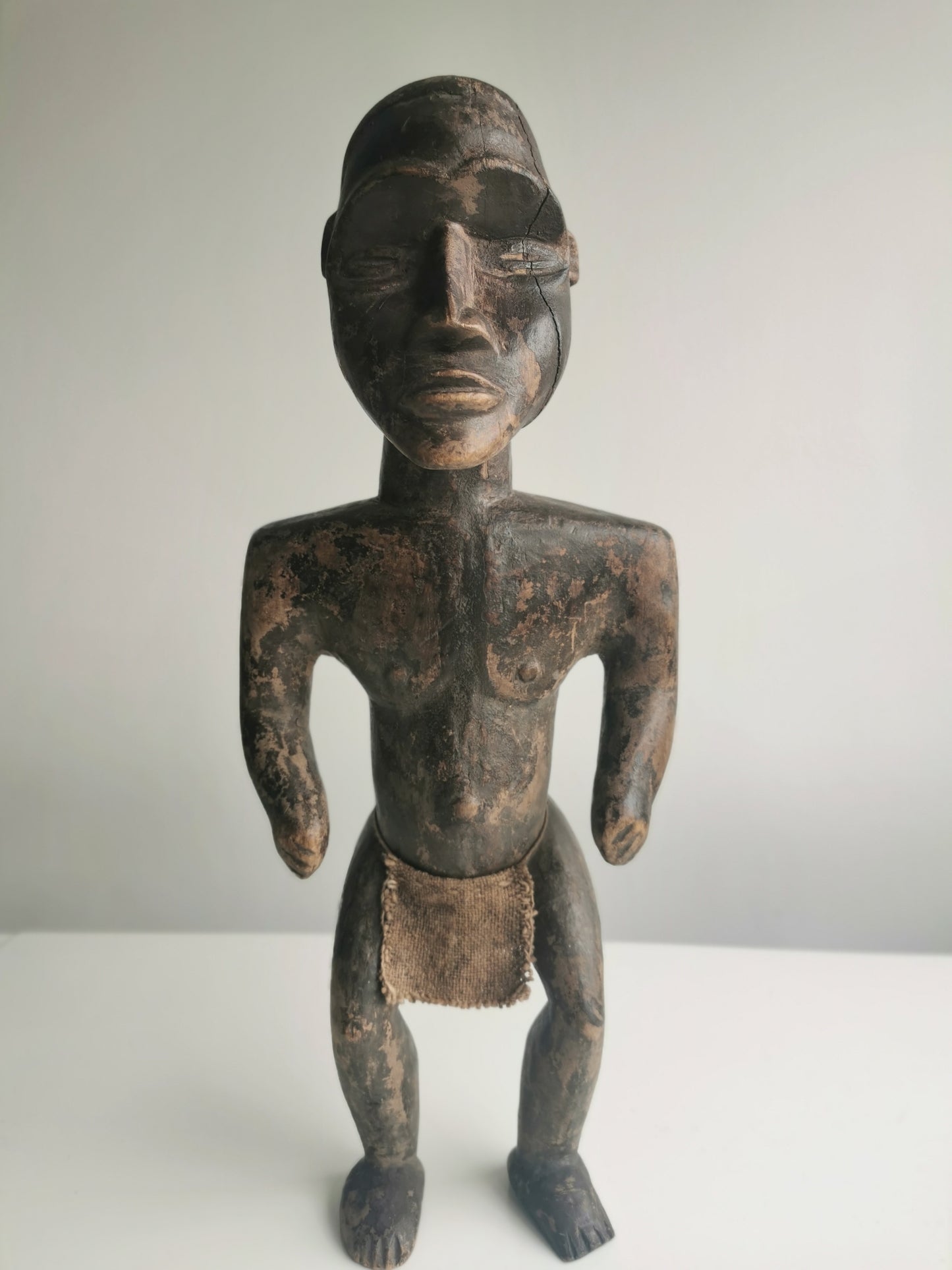 Wood Carved Luba Male Figure