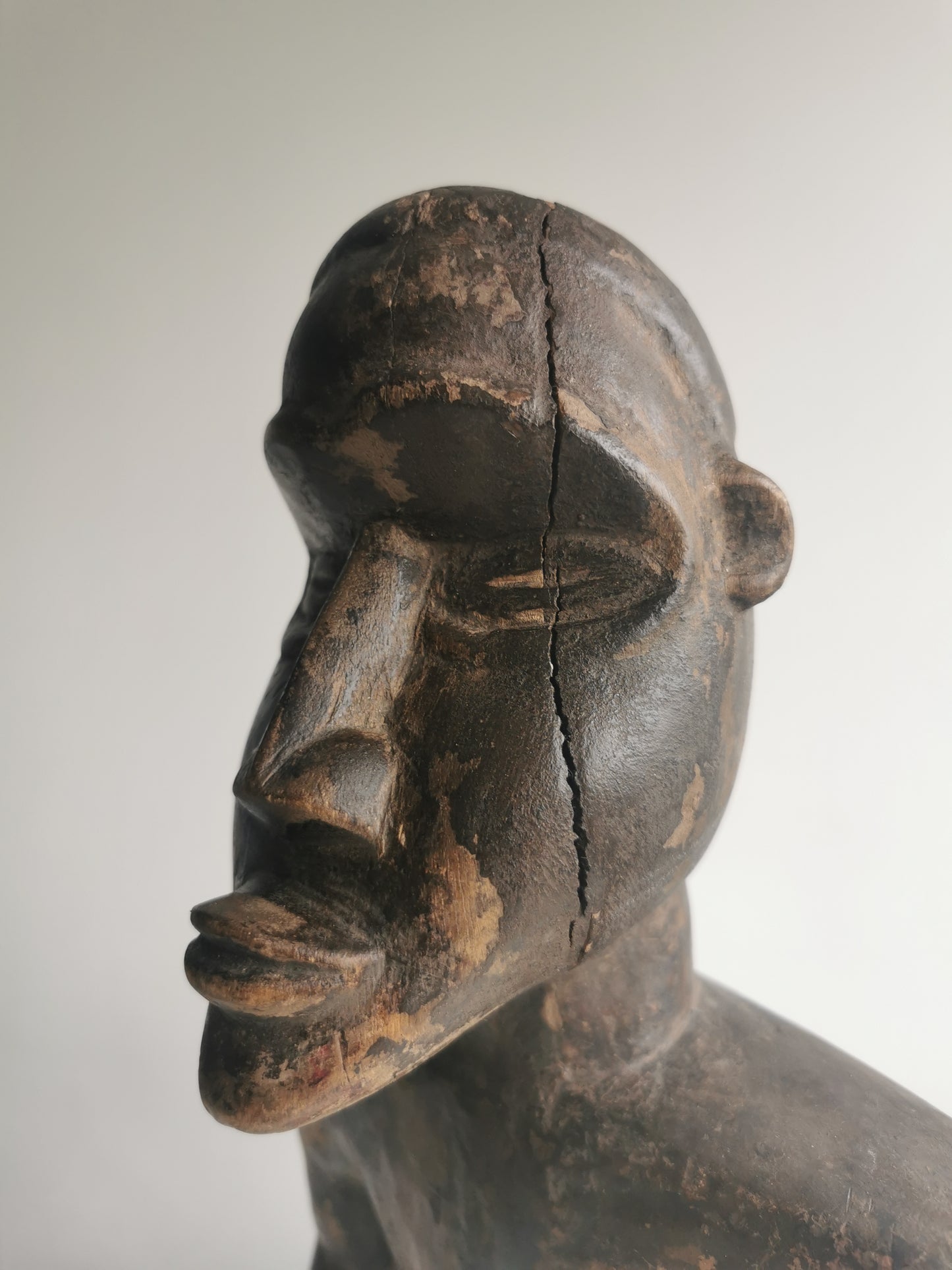 Wood Carved Luba Male Figure