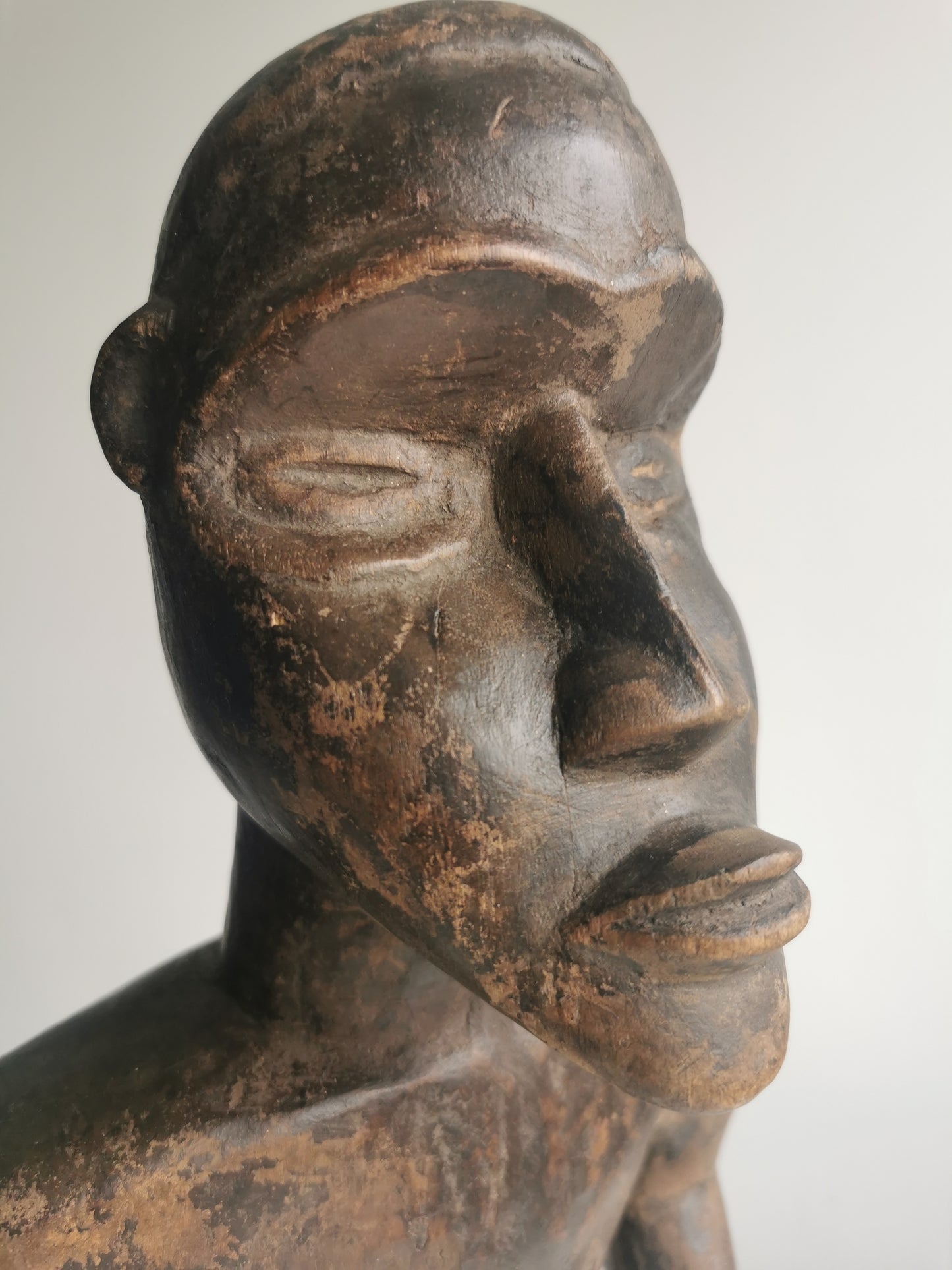 Wood Carved Luba Male Figure