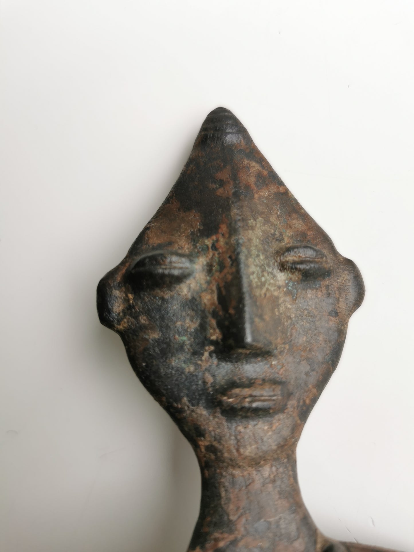 Antique Asase Goddess Figure Iron Plaque