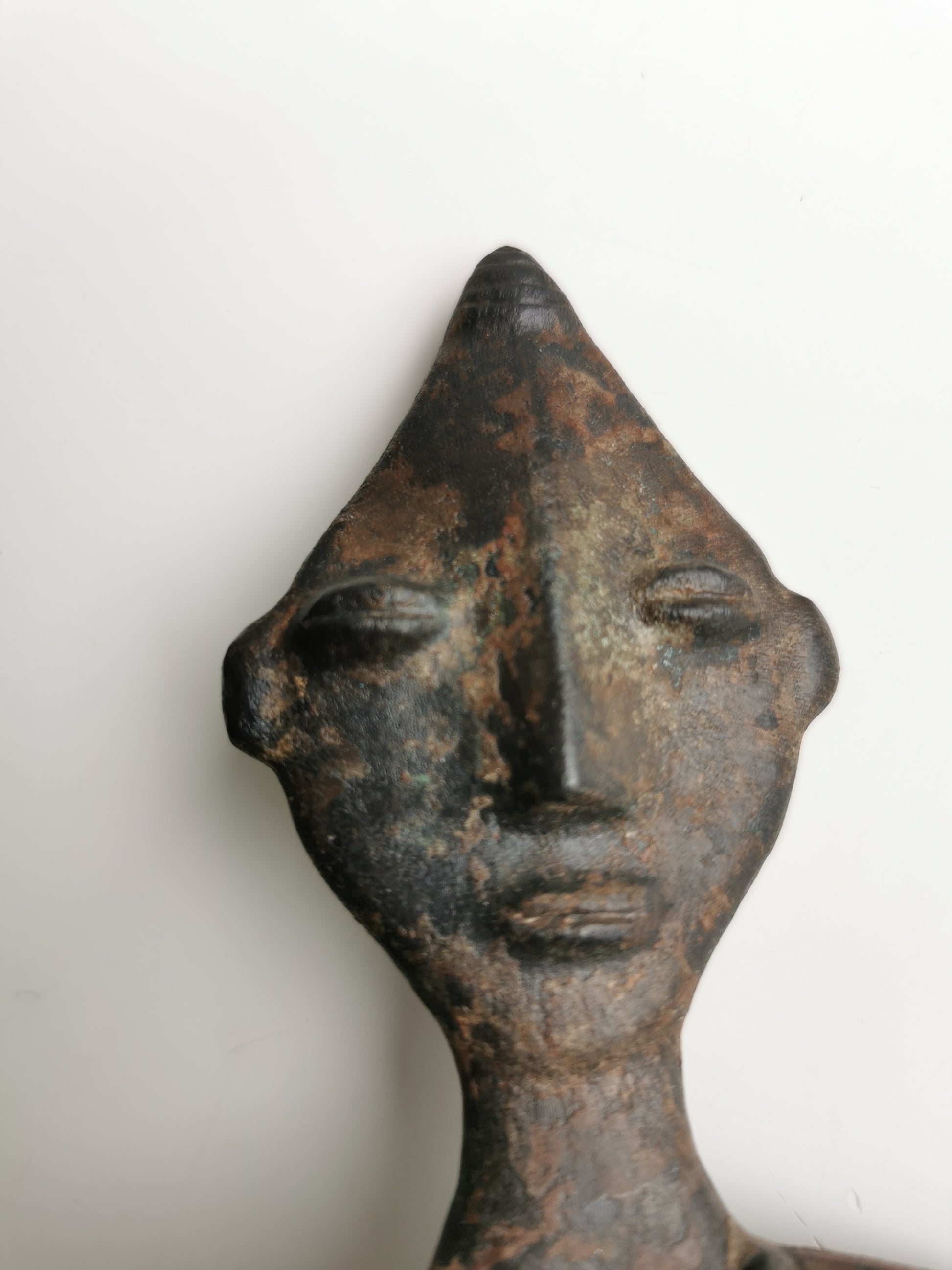 Antique Asase Goddess Figure Iron Plaque