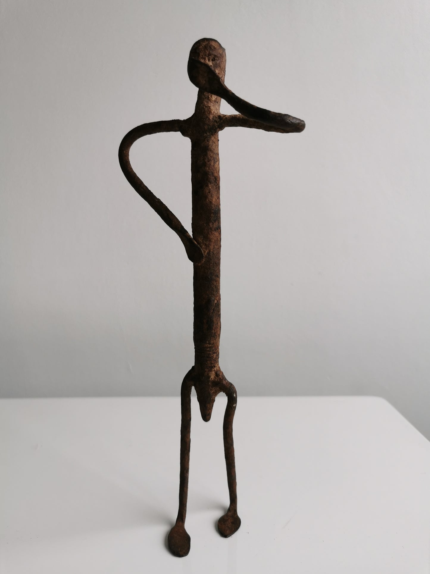 Lobi Anthropomorphic Figure Black Iron Statue