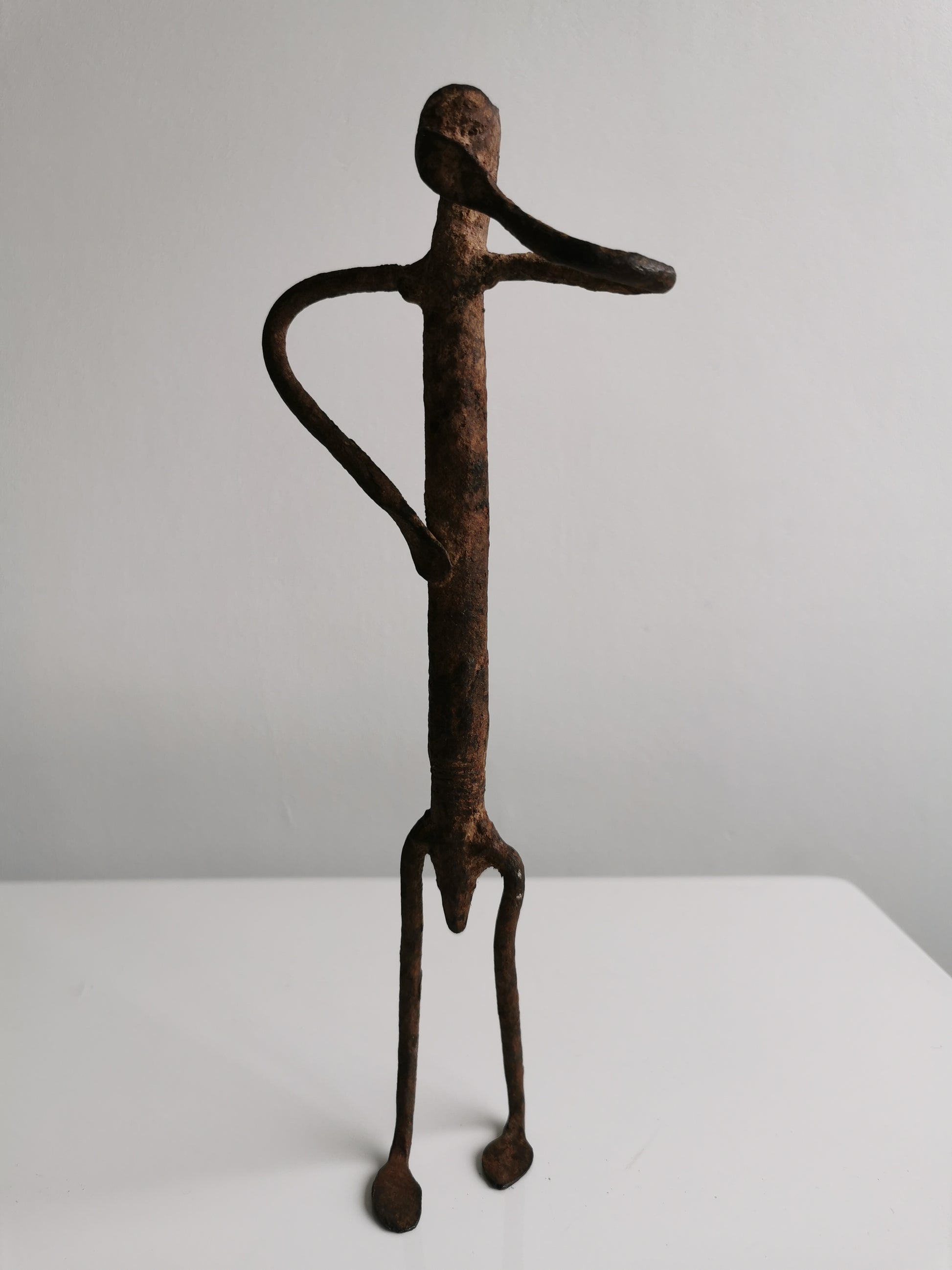 Lobi Anthropomorphic Figure Black Iron Statue