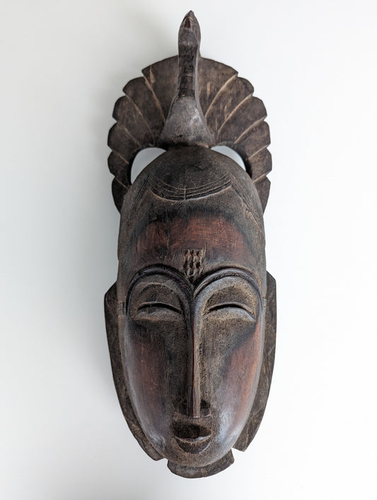 Yohure, Baule Mask with bird