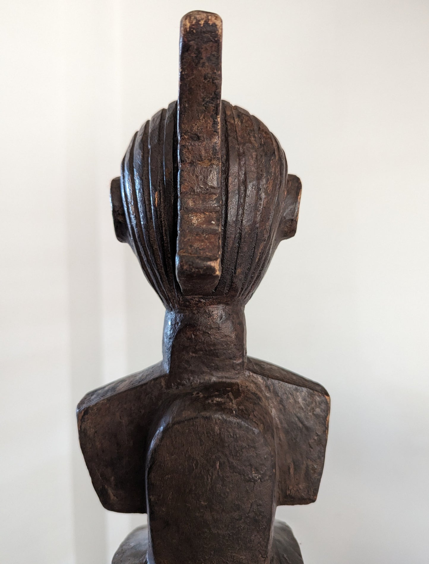 Yoruba Carved Wood Seated Female Figure