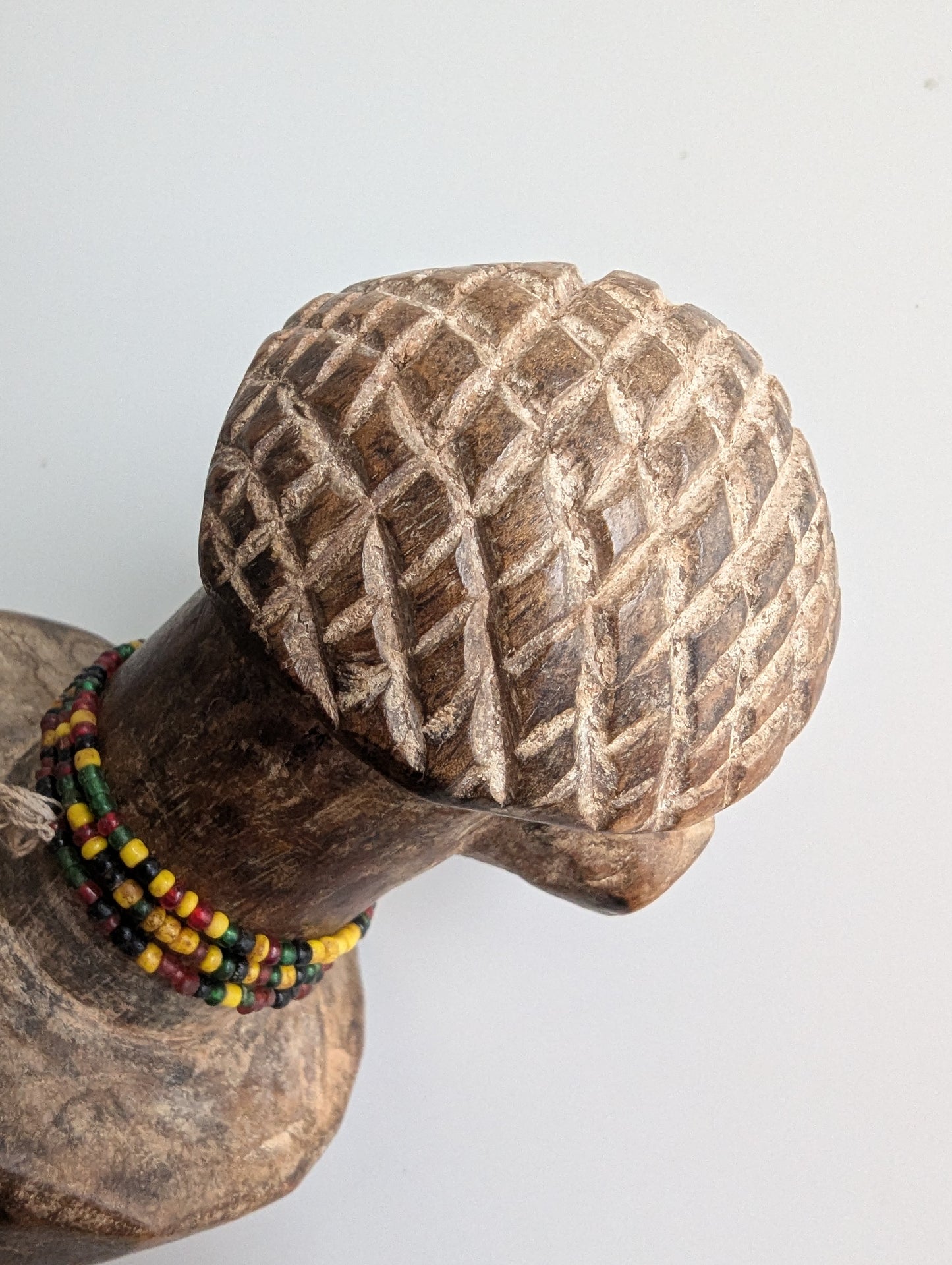 Tabwa Mpundu Doll with Beaded Necklace (DRC)