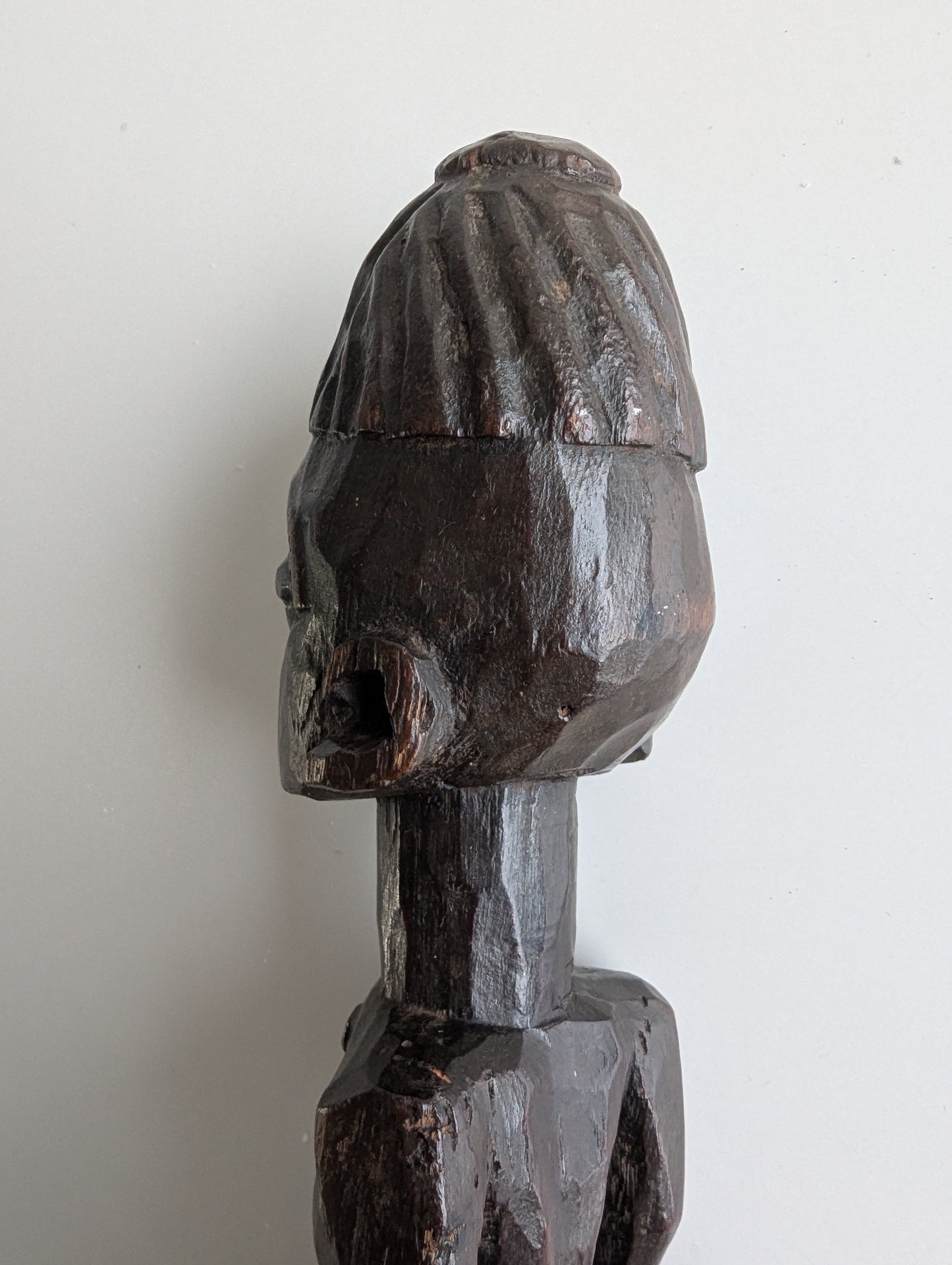 Yoruba Ibeji Carved Wooden Male Figure