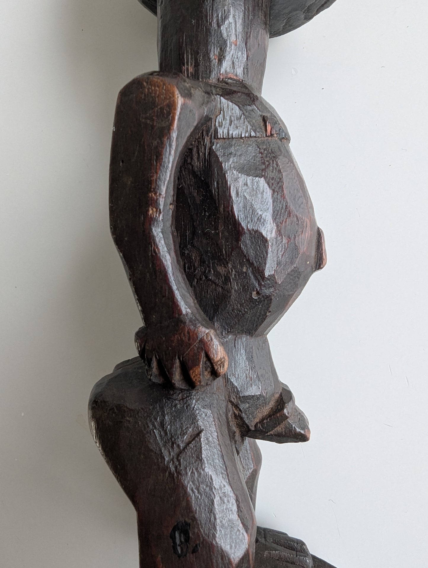 Yoruba Ibeji Carved Wooden Male Figure