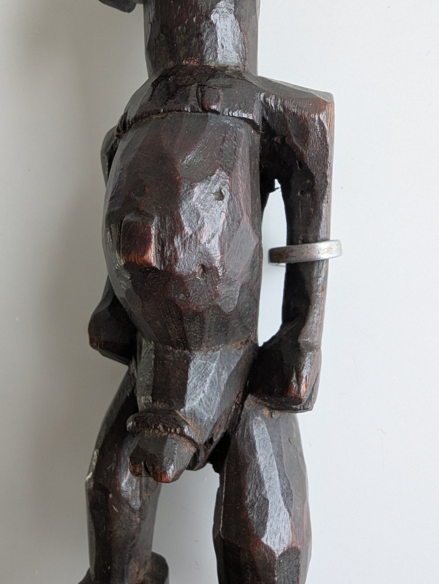 Yoruba Ibeji Carved Wooden Male Figure
