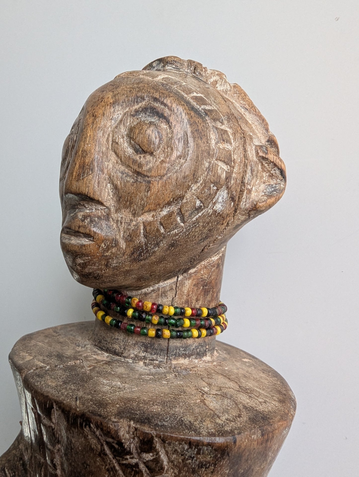 Tabwa Mpundu Doll with Beaded Necklace (DRC)