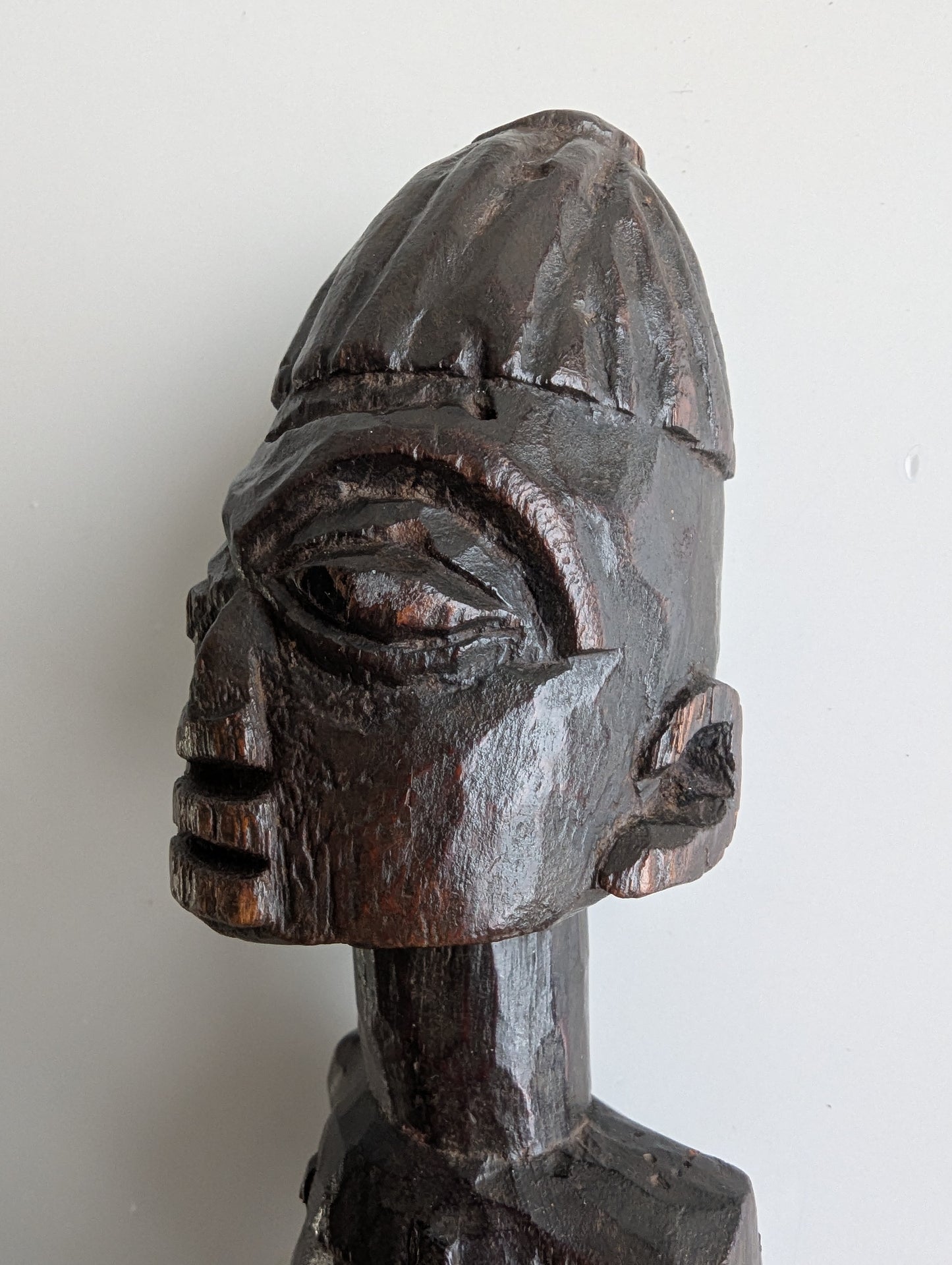 Yoruba Ibeji Carved Wooden Male Figure