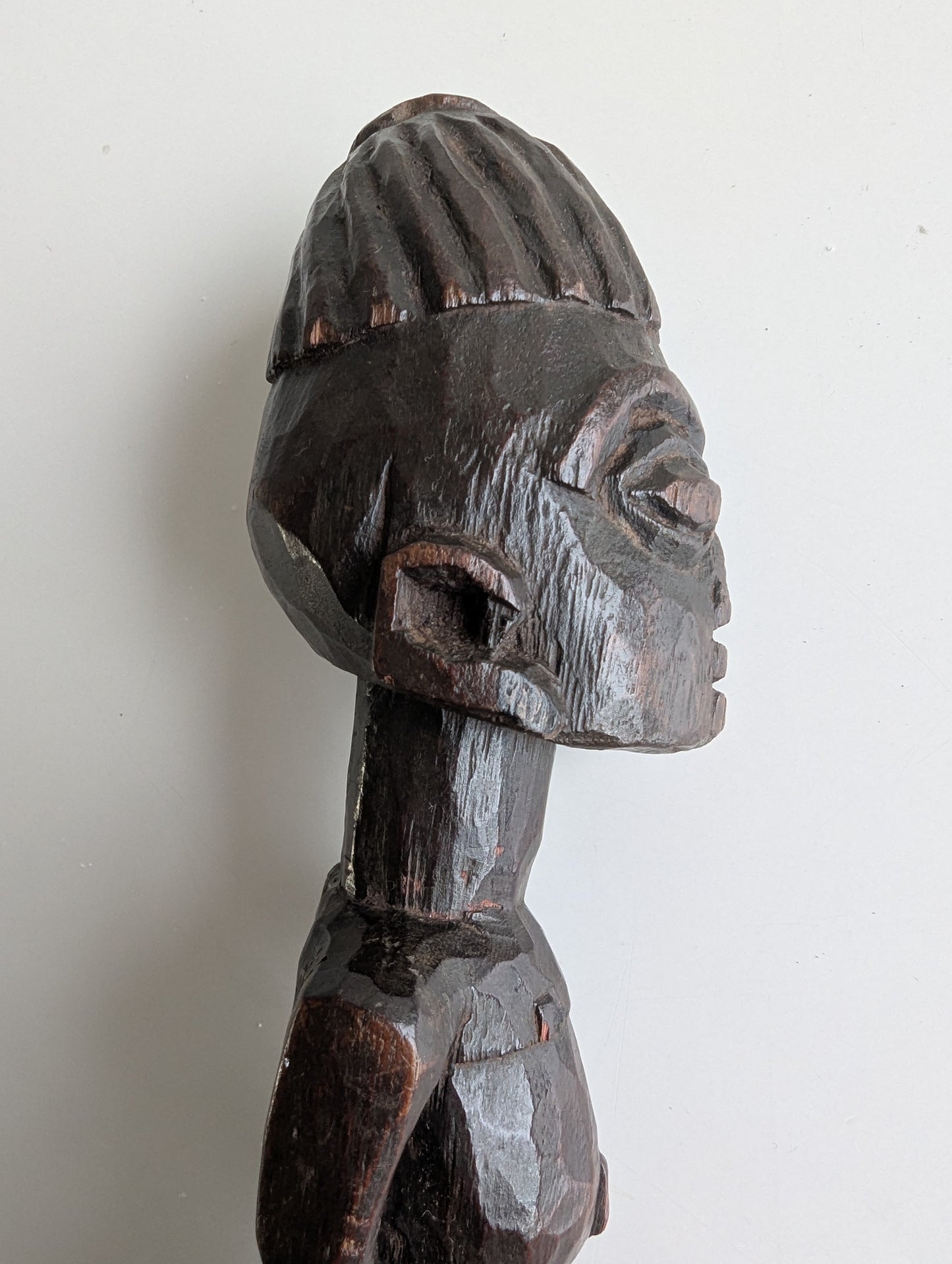 Yoruba Ibeji Carved Wooden Male Figure