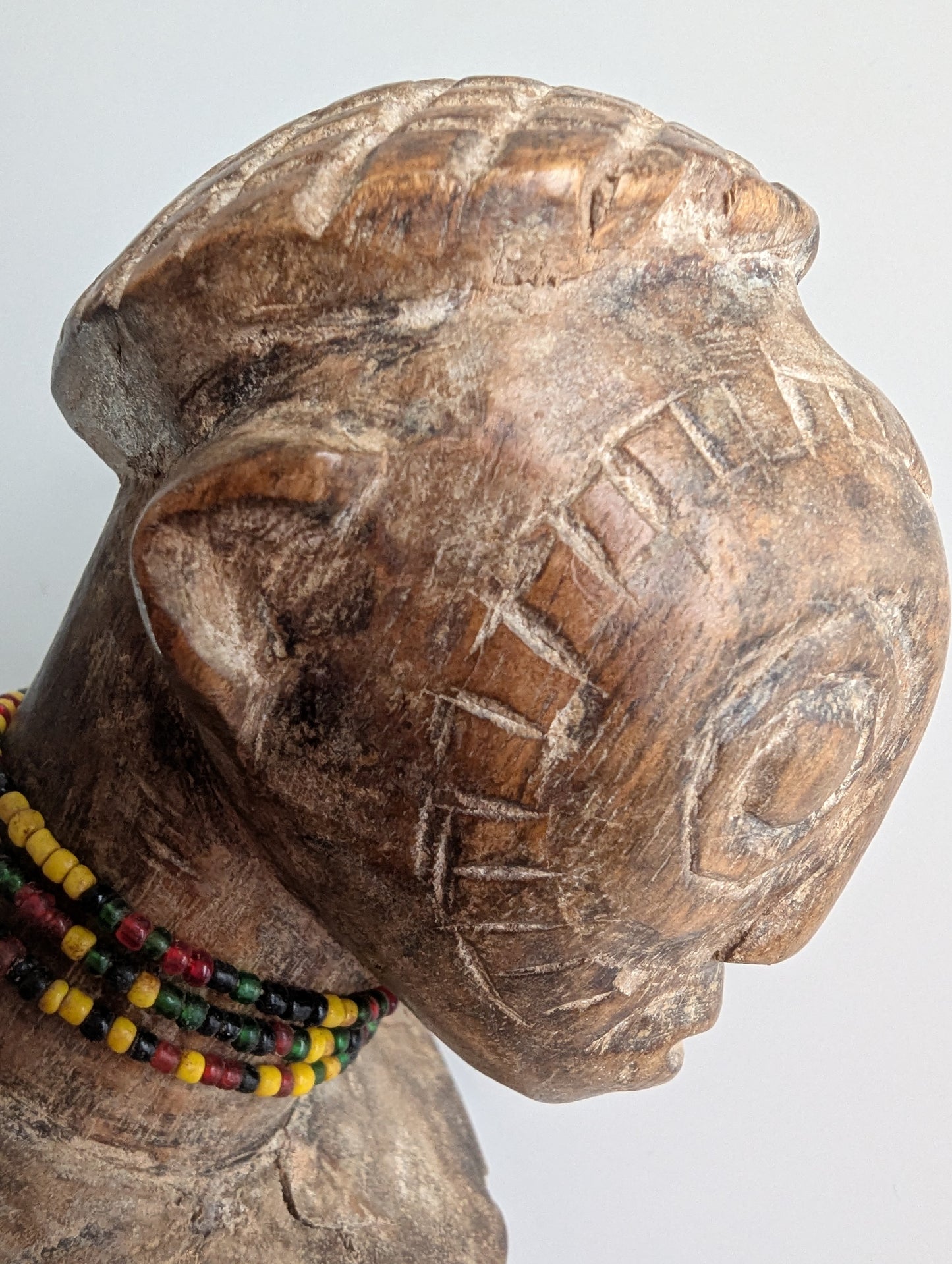 Tabwa Mpundu Doll with Beaded Necklace (DRC)