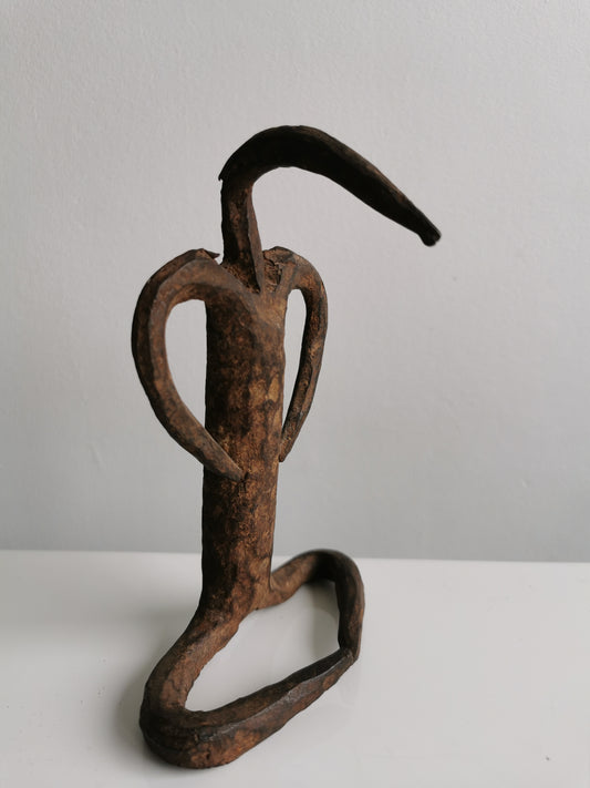Lobi Zoomorphic Figure, Black Iron