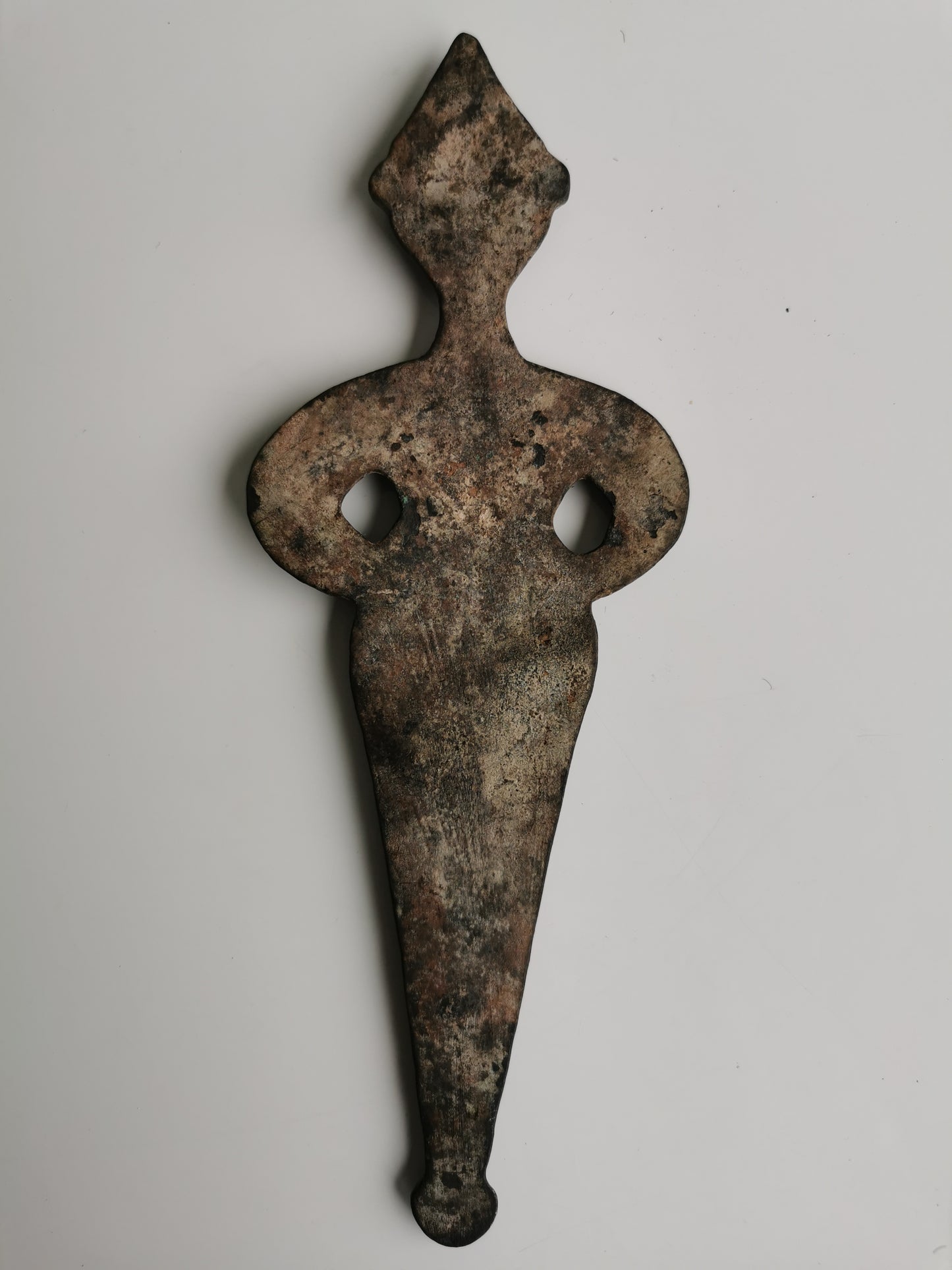 Antique Asase Goddess Figure Iron Plaque