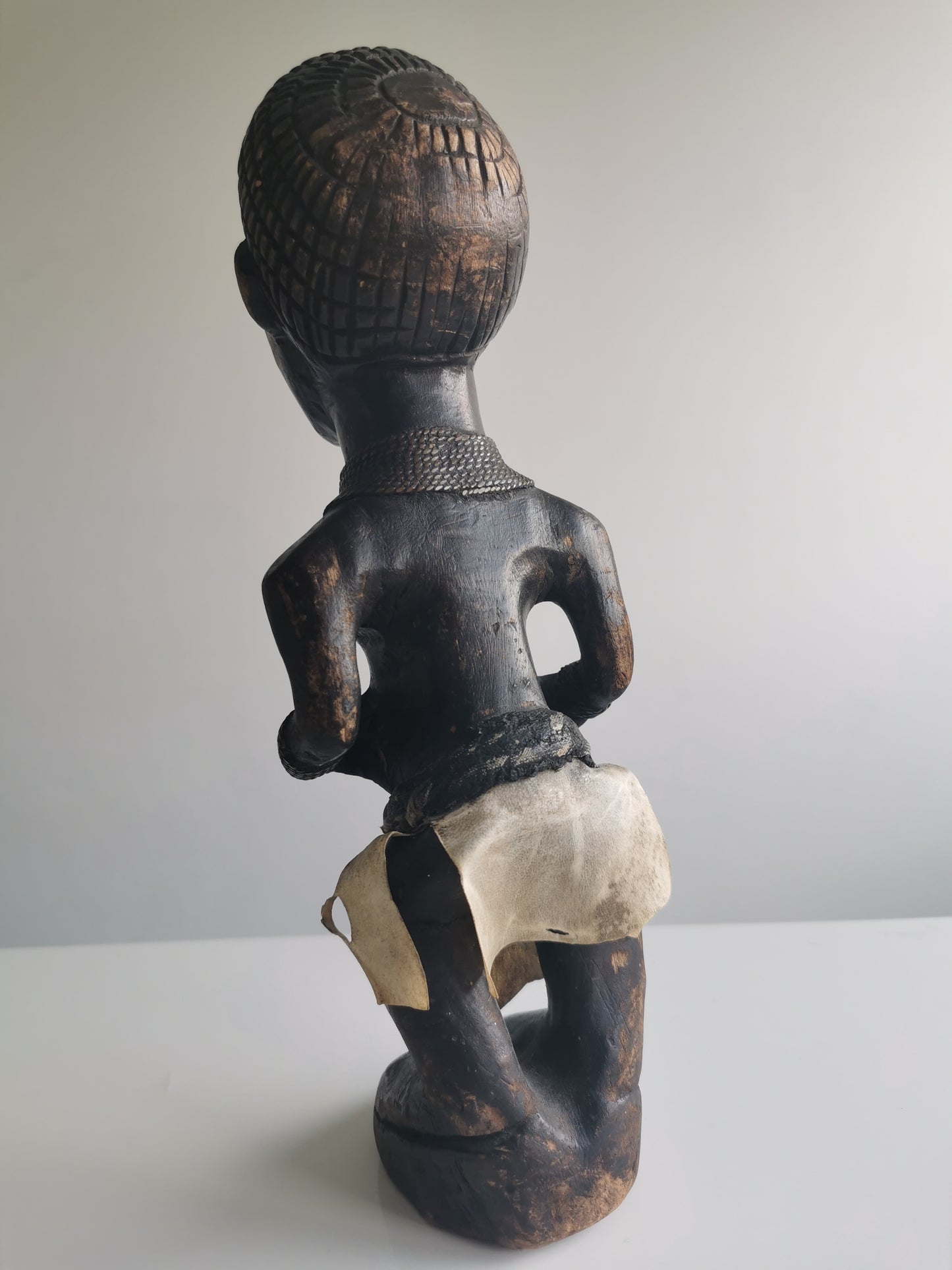 Asie Usu (Bush Spirit Figure)  Baule / Baoule Female Wooden Statue